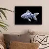 Porselein - Goudvis - Delfts - Blauw canvas 2cm klein -sfeer1