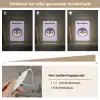 Pinguïn - Paars - Minimalistisch - Blosjes Light Box met kabel (Kinderlampje) klein -USP_dimbaarNL