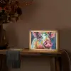 Varken - Olieverf - Dieren - Kunst Light Box met kabel (Tafellamp) klein -sfeer4