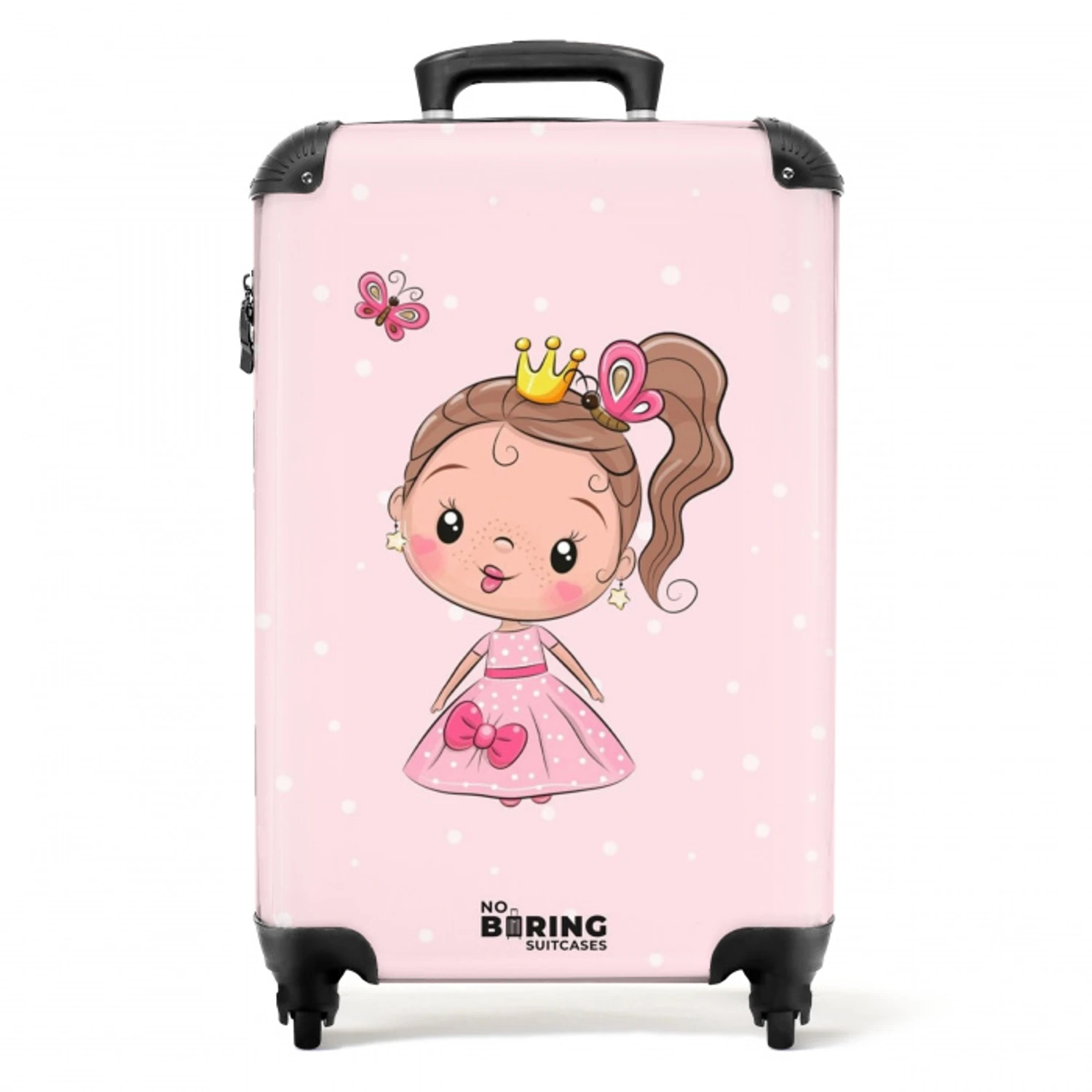 Prinsesje roze NBS - Handbagage koffer - Unisex middel -productfoto_recht