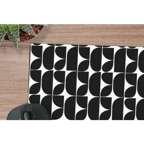 Modern - Geometrisch - Zwart muismat rubber klein 262 -closeup