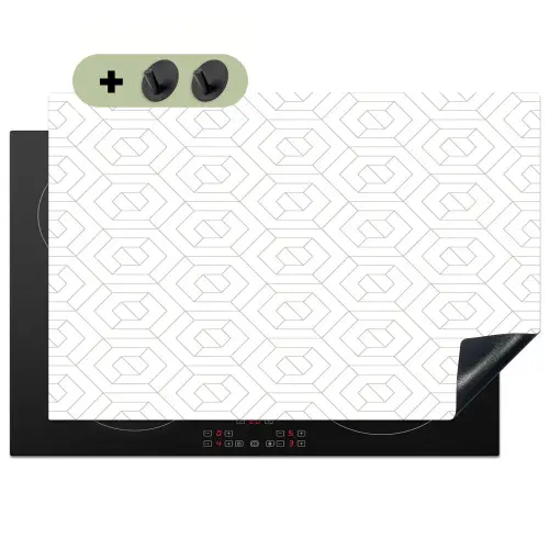 Grafisch - Patroon - Modern Inductie beschemer met haakjes klein 777 -3d