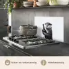 Wijnfles - Otter - Zwart keuken achterwand spatscherm klein -usp_NL