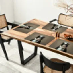 Kat - Kokskleding - Zwart - Wit Placemat vinyl groot -zzsfeer4_Kitchenyeah-website