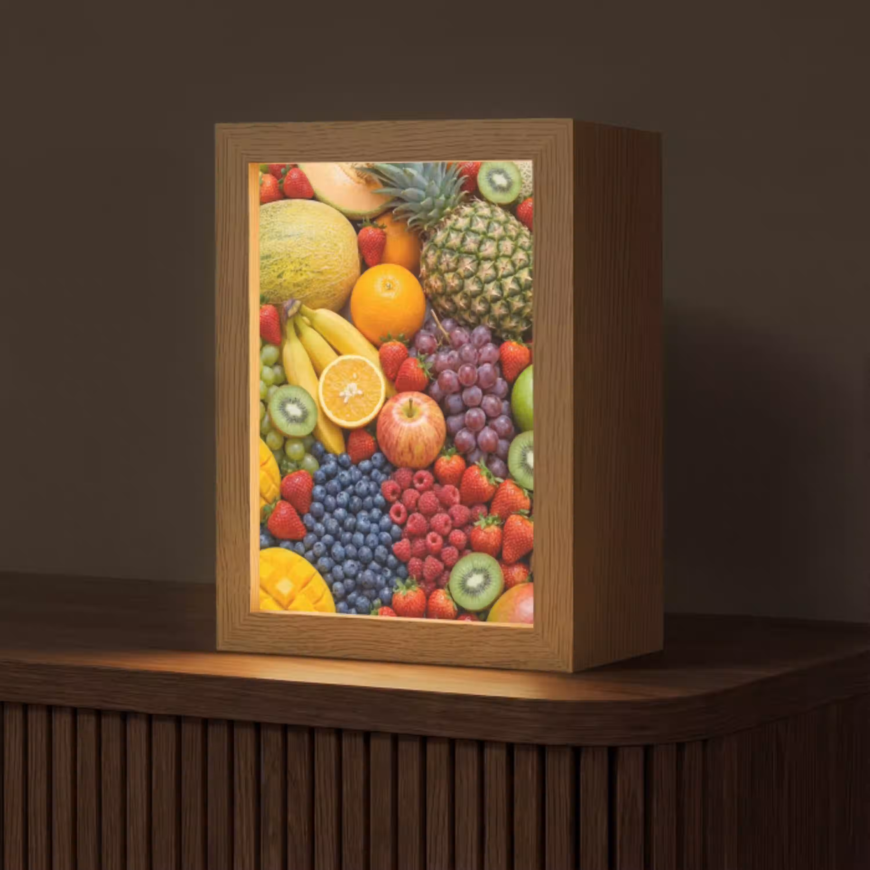 Eten - Fruit - Vers - Kleurrijk - Voeding Light Box met kabel (Tafellamp) klein -z3d_website