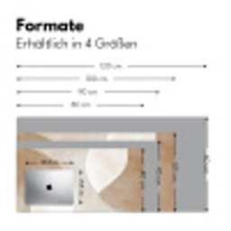Bruin - Japandi - Abstract Muismat XXL klein -ysfeer5_duits