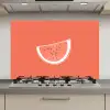 Watermeloen - Lijnen - Koraalrood keuken achterwand spatscherm klein -3d_website