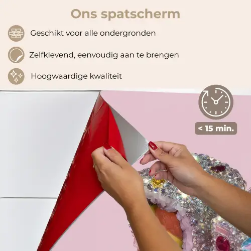 Sushi - Rolletjes - Steentjes - Kleurrijk keuken achterwand spatscherm klein -spatscherm_NL