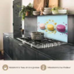 Macarons - Kleurrijk - Pastel keuken achterwand 2 middel -usp_FR