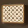 Geografisch - Patroon - Bruin Light Box met batterij (Wandlamp) middel 907 -z3d_website