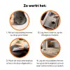 Bloesem - Koolmees - Roze Inductie beschermer vinyl 3mm klein 276 -zzzzzzz-td-werking