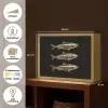 Vissen - Goud - Zwart Light Box met batterij (Wandlamp) middel -USP_websiteoverzichtNL