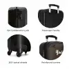 Wit paardenhoofd tussen kleurrijke bloemenkrans NBS - Handbagage koffer - Kinderen Unisex middel zzzzzzzbolletjes_ENG