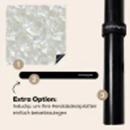 Parelmoerglans - Wit - Schelp Inductie beschermer vinyl 3mm middel 274 -zzzzzzz-induclip_DE