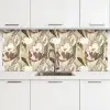Bloemen - Aquarel - Kleurrijk keuken achterwand 2 middel 871 -3d