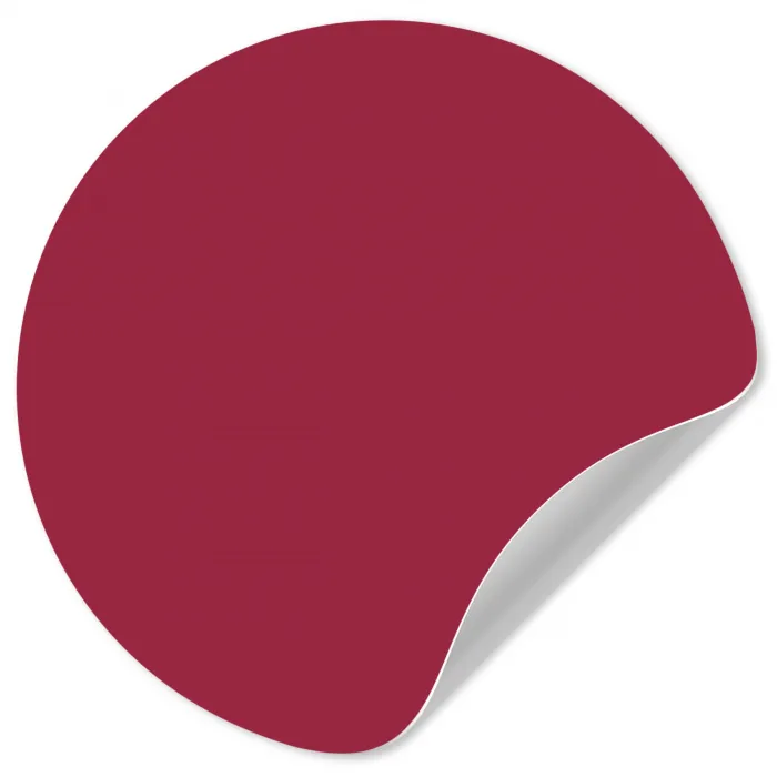 Rood - Effen kleur Wandcirkel behangsticker klein 186 -3d