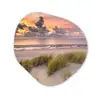 Zonsondergang - Duin - Strand - Planten - Zee Wandcirkel Organisch Forex 3mm klein -3d