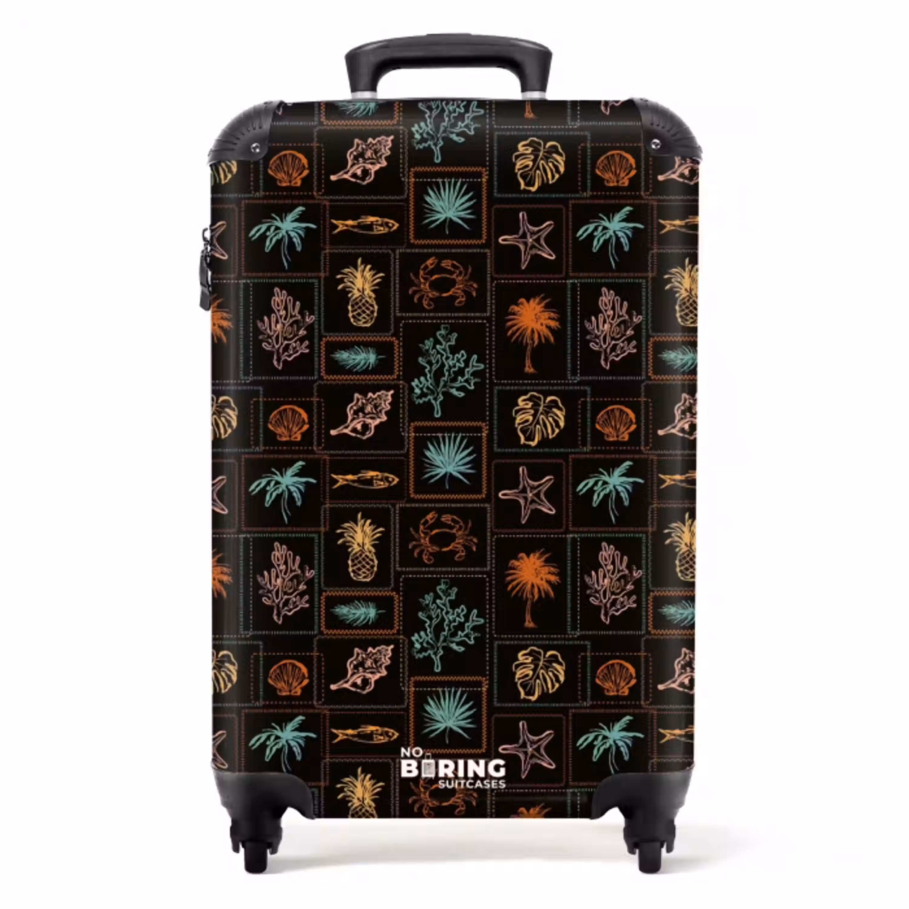 Donkere zomerse vibes print NBS - Handbagage koffer - Volwassenen Unisex middel -productfoto_recht