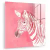 Zebra - Pink - Verf plexiglas 5mm klein -zzzproduct_nieuw