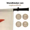 Zeester - Bobbels - Rood Wandkleed katoen klein -sfeer2