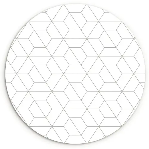Geometrie - Lijn - Patroon Wandcirkel plexiglas klein 852 -3d