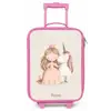 Prinses en een eenhoorn in pastel kleuren Kinderkoffer - Roze klein -zz3dotto