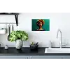 Vrouw - Hoodtooi - Tropisch - Fruit - Druiven Muursticker klein -keuken