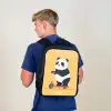 Panda - Step - Geel Rugzak - Zwart middel -sfeer8