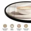 Cappuccino - Schuim - Schotel - Beige Fotolijst rond zonder passe partout klein -closeup_NL