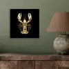 Kreeft - Goud - Textuur - Zwart aluminium wit klein -sfeer2