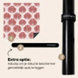 Waaier - Motief - Terra Inductie beschermer vinyl 3mm middel 274 -zzzzzzz-induclip_NL