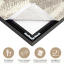 Slang - Textuur - Zand Textielframe zwart klein 947 -USP_closeupNL