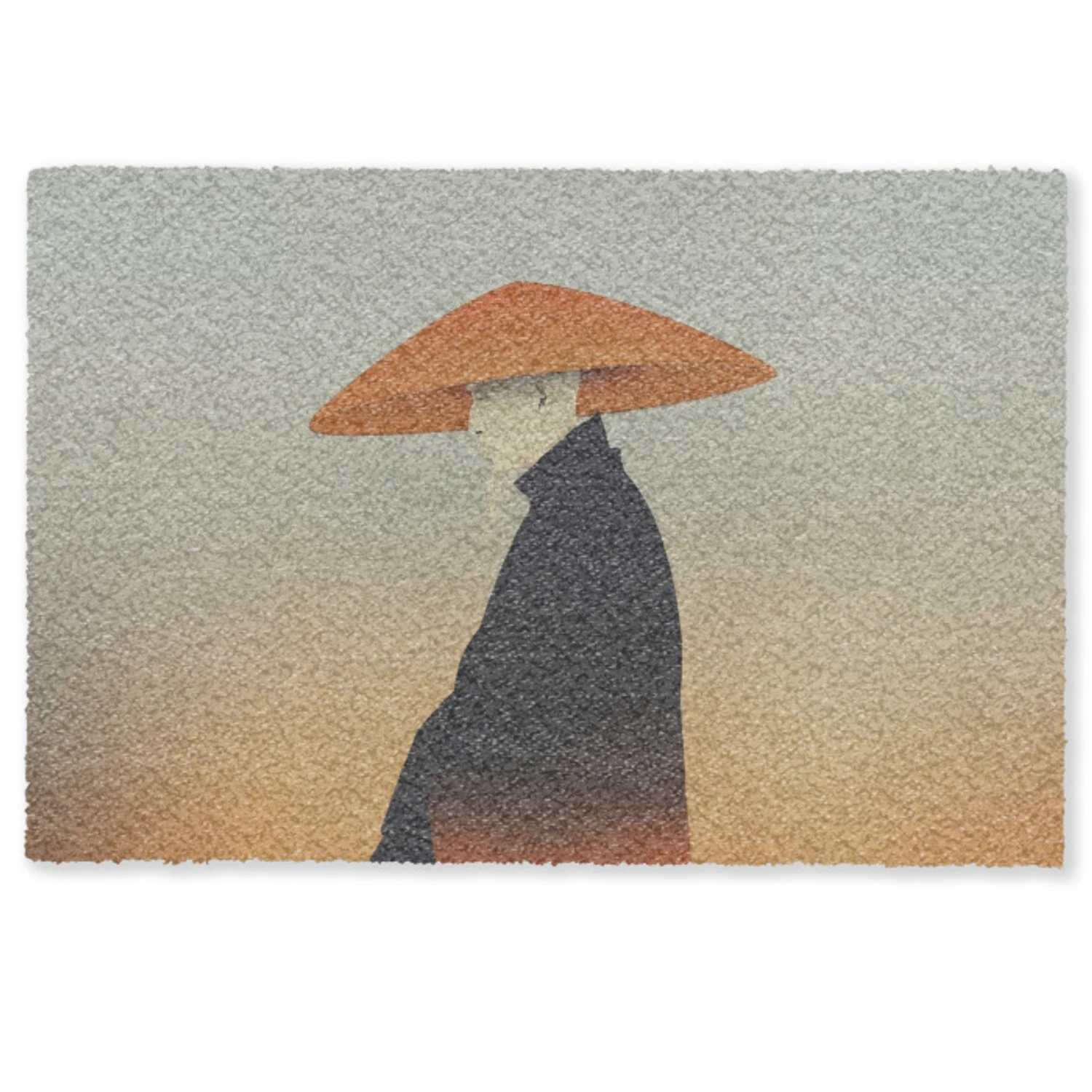 Minimalistisch - Silhouet - Oranje Deurmat klein -zkaufland3d