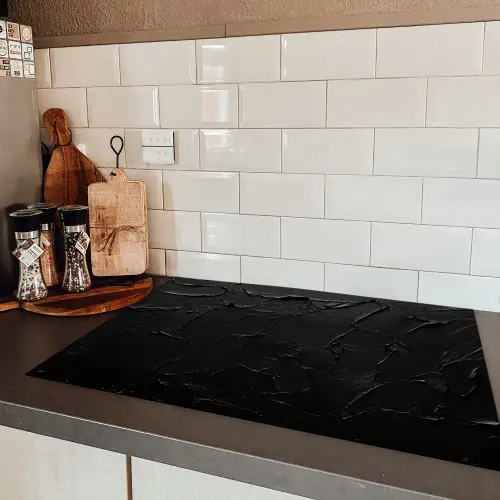 Zwart - Verf Inductie beschermer vinyl 3mm klein -sfeer3