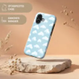 Wolken - Illustratie - Blauw Toughcase MagSafe Apple iPhone 17 klein 1017 -USP_RandenV_DE