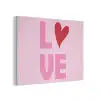 Love - Roze - Hart - Valentijn PET vilt klein -3d