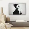 Vrouw - Champagne - Modern canvas 2cm klein -sfeer6