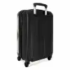 Groen met beige ruit patroon NBS - Handbagage koffer - Kinderen Unisex middel -achterkant