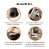 Abstract - Vormen - Donkerblauw Inductie beschermer vinyl 3mm klein -zzzzzzz-td-werking