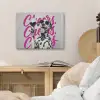 Cheers - Hond - Roze - Wijn PET vilt klein -sfeer3