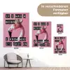 Flamingo - Roze - Vogel - Decoratie tuinposter los doek klein -Xsfeer9_DE
