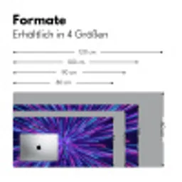 Dynamisch - Ruimte - Kleurrijk Muismat XXL klein -ysfeer5_duits