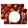 Aardbei - Fruit - Rood Placemat vinyl groot -zzsfeer2_Kitchenyeah-website