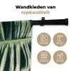 Bladeren - Tropisch - Jungle - Groen Wandkleed katoen klein -sfeer2