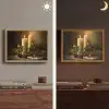 Kaarslicht - Kerst - Veelkleurig Light Box met batterij (Wandlamp) middel -sfeer3