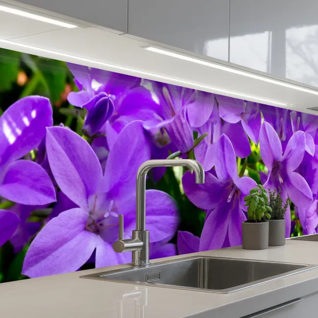 Keuken achterwand - Bloemen - Paars - Natuur