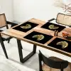 Croissant - Brood - Goud - Zwart Placemat vinyl groot -zzsfeer4_Kitchenyeah-website