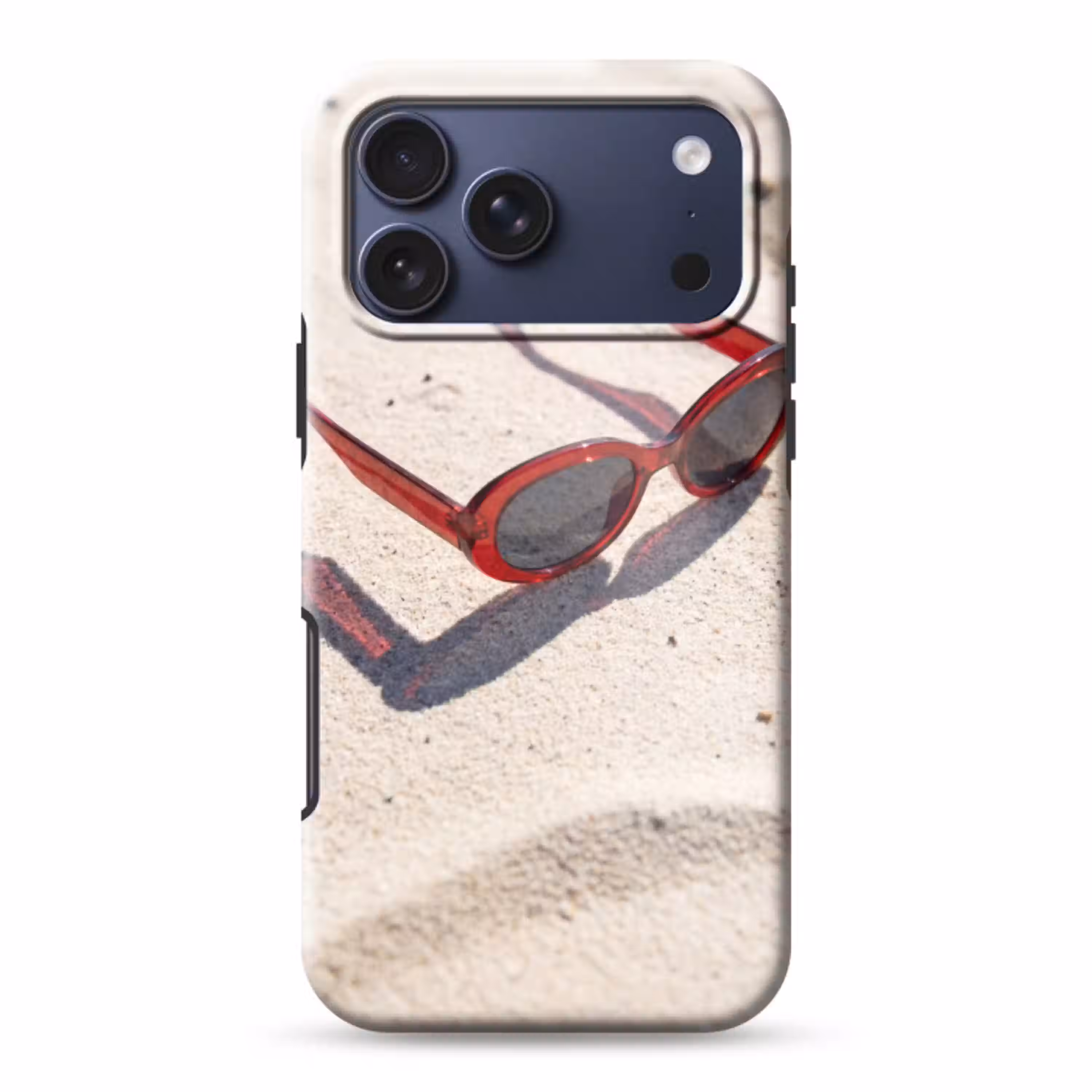 Zonnebril - Strand - Vakantie - Rood Toughcase MagSafe Apple iPhone 17 Pro Max klein -3d