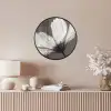 Bloem - Minimalistisch - Zwart - Wit Fotolijst rond zonder passe partout klein -sfeer3