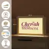 Cherish every moment - Cocktailglas - Geel Light Box met kabel (Tafellamp) klein -USP_websiteoverzichtNL